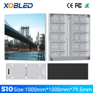 Durable IP66 Outdoor Fixed P10 4K LED <b>Display</b> <b>Cabinet</b> Sunlight Readable Technology 6500-10000 Nits Brightness for Traffic - Product Image 1