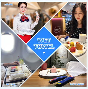 Paquet individuel de serviettes jetables rafraîchissantes pour les mains lingettes humides serviettes humides pour restaurant pour compagnie aérienne - Product Image 6