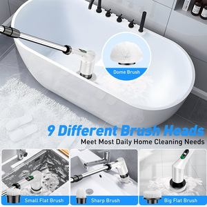 Nettoyeur électrique sans fil à long manche, brosse de nettoyage pour sols en plastique pour la cuisine, outils de nettoyage, serpillières fabriquées en Chine - Product Image 4