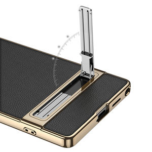 Funda Protectora de PU con Electrochapado para S23/S24/S25/S26 Ultra con Soporte de Tira, Protección Anticaídas y Antigolpes - Product Image 5