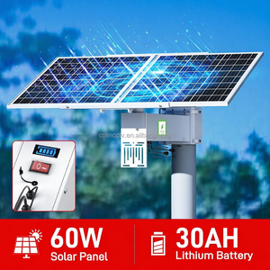 ติดตั้งง่าย แผงโซลาร์เซลล์โมโน 60 วัตต์ 30AH 333WH DC12V DC5V สำหรับ<span class=keywords><strong>ก</strong></span>ล้องวงจรปิดรักษาความปลอดภัย<span class=keywords><strong>ลาน</strong></span><span class=keywords><strong>จอด</strong></span><span class=keywords><strong>รถ</strong></span> <span class=keywords><strong>รถ</strong></span>พ่วง จัดส่งเร็ว - Product Image 4