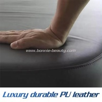 Table de massage moderne BonnieBeauty pour spa et chiropratique avec fonction chauffante en cuir PU pour chambre, atelier, salon, hôtel