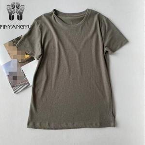 Camisetas de cáñamo 45% camisetas de algodón orgánico cáñamo orgánico personalizado con logotipo personalizado impreso 55% cáñamo en blanco Hip <span class=keywords><strong>Hop</strong></span> Unisex de punto - Product Image 4
