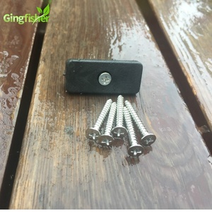 Thiết kế hiện đại ngoài trời Gỗ nhựa composite decking Board Clips Hidden Fastener/snap clip Fastener đen dễ dàng cài đặt - Product Image 1