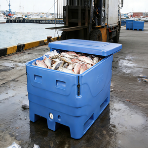 Glacière de pêche isotherme 1000L en plastique rotomoulé, prix usine, pour transport de fruits de mer et aliments, bac à poisson isolé - Product Image 4