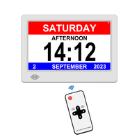 Meilleures prévisions météorologiques de qualité 7 pouces LCD calendrier numérique horloge avec WiFi pour les personnes âgées, la démence, la maladie d'Alzheimer, la perte de mémoire