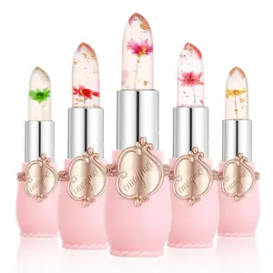 Kosmetik OEM Produzieren Sie 3,8g New Fashioned Lipstik mit Blumen lippen balsam