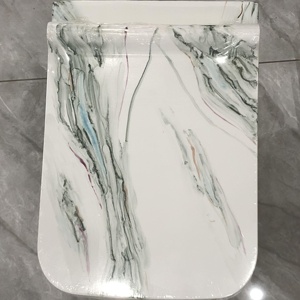 WC Sospeso Fatto a Mano Stile Pittura a Inchiostro Cinese Design Moderno Doppio Scarico Forma Quadrata Personalizzabile per <span class=keywords><strong>Bagno</strong></span> - Product Image 3