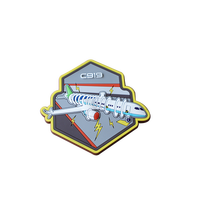 CADEAU HEUREUX Logo personnalisé fer sur lettre transfert de chaleur vêtements 2d 3d patchs Logo en relief Silicone Pvc caoutchouc Patch pour sacs