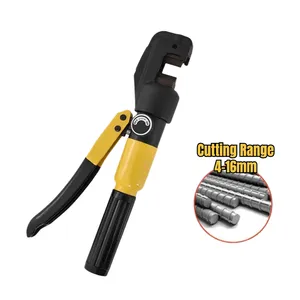 Manual Hydraulic Steel Rebar Wire Rope Cutter Up To 5/8" 4-16mm #5 Steel Bar Pliers Blades Cutting Tool Machine SC-16