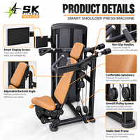 Machine de presse à épaules numérique commerciale SK LZN2 pour les distributeurs d'équipements de gym avec écran intelligent et unités de station de musculation à poids.