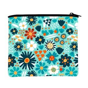 Bolsa Ecológica de Material Reciclado RPET 300D para Monedas y Cosméticos, con Impresión Digital 3D por Sublimación - Product Image 1