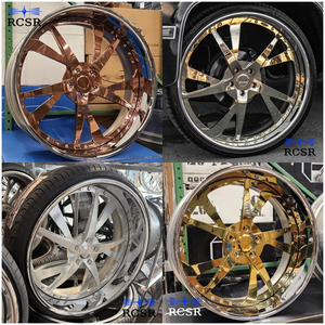 ล้อฟอร์จ RCSR 6x139.7 8x6.5 ขนาด 22 24 26 28 นิ้ว สีเงิน ทอง โรสโกลด์ ดำ ลายห้าก้าน ขอบลึก สำหรับรถ <span class=keywords><strong>Porsche</strong></span> - Product Image 6