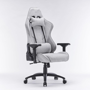 Silla Gamer de Aleación Resistente, Carga Máxima de 150 kg, Silla de Juego con Sistema de Inclinación Multidireccional, Tela Gris, Silla de Oficina Gamer - Product Image 2