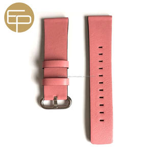 Cuadrado Rosa cola de 12 14 16 18 20 22 24mm cómodo suave napa genuina becerro cuero reloj banda negro con el lado pintado - Product Image 2