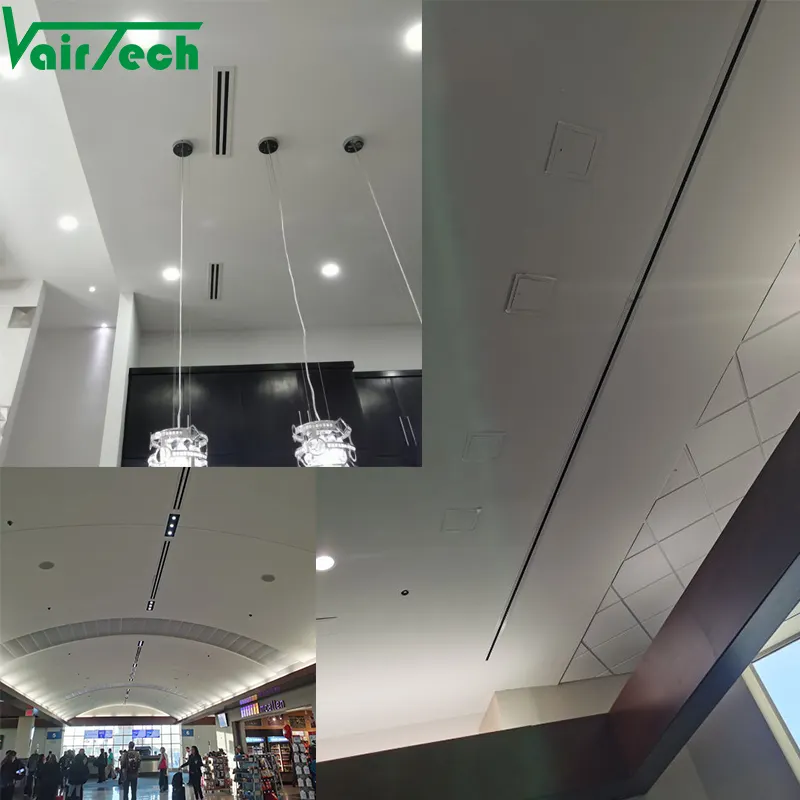 VAV alluminio soffitto quadrata lineare slot diffusore d'aria