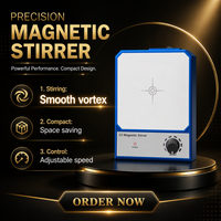Agitateur magnétique à vitesse réglable, mélangeur électronique de laboratoire, capacité de 2L, AC 100-240V, prise EU US