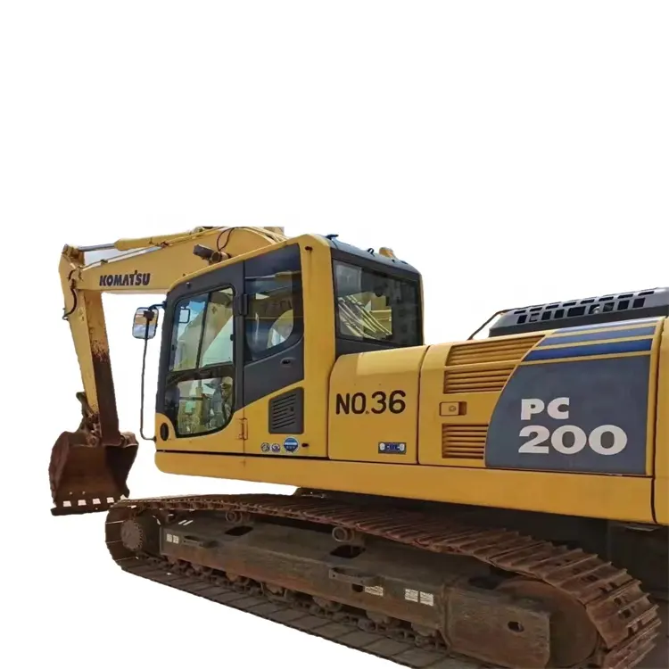 Máquina de construção usado japão komatsu pc200, escavadeira/equipamento pesado/komatsu usado, máquina escavadeira pc 200 polegar