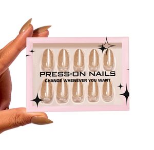 Poudre scintillante œil de chat dorée, vernis à <span class=keywords><strong>ongles</strong></span> glamour haut de gamme, <span class=keywords><strong>ongles</strong></span> adhésifs réutilisables, <span class=keywords><strong>ongles</strong></span> pressés en amande, <span class=keywords><strong>faux</strong></span> <span class=keywords><strong>ongles</strong></span> en gros - Product Image 3