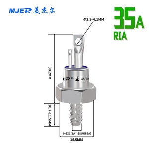 Tiristor <span class=keywords><strong>de</strong></span> Respuesta Rápida 25RIA 35RIA 40RIA Tiristor Electrónico Tipo Stud SCR 50RIA 85RIA - Product Image 3