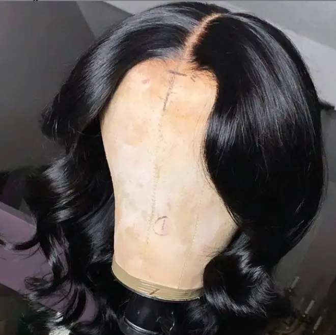 Perruque lace frontal closure 360 vierges 13x4, perruque lace frontal closure, avec mèches, 360