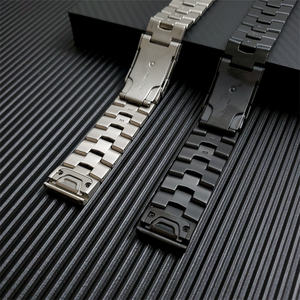 Nouveau Bracelet en acier et métal <span class=keywords><strong>titane</strong></span> Bracelet de montre QuickFit Bracelet de montre pour Garmin EPIX <span class=keywords><strong>Fenix</strong></span> 8 E 7X 7 Solar <span class=keywords><strong>6x</strong></span> Pro - Product Image 3