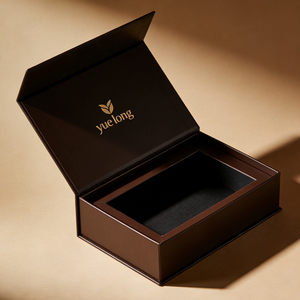 Custom Printing Luxury Cosmetic Magnet Form Insert Rigid Gift Box With Lid Black Magnetic Gift Box for Jewelry - Product Image 2