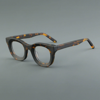 Lunettes rondes ovales en acétate rétro MS YL6688 pour femmes, lunettes de vue bloquant la lumière bleue, monture de qualité supérieure