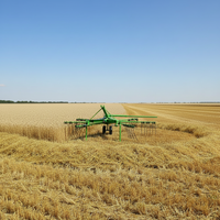 Râteau à gazon rotatif personnalisé pour tracteur, ramasse-herbe, râteau à doigts, offre spéciale