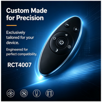 Remote Control Inframerah untuk Tirai Elektrik RCT4007 Pabrik OEM ODM 7 Tombol Silikon Baterai CR2025 Logo Kustom
