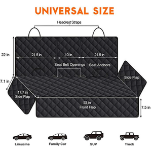 VENTE FLASH - Coussin de voiture pour animaux de compagnie de grande taille, anti-rayures, imperméable, pour siège arrière de voiture - Product Image 2