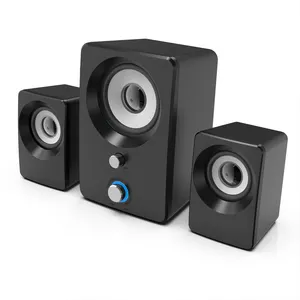 Wired 2.1 Channel Computer Audio light 2.1 Subwoofer Bass Pc Speakers For Computer Laptop Computer Combination Subwoofer Speaker