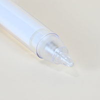 Flacon pompe sans air de luxe recyclable 10 ml en PETG + PP, emballage cosmétique type seringue KA5005 pour soins de la peau