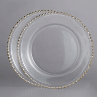 Assiettes de présentation personnalisées en or rose Xiangjin assiettes et assiettes en perles décoratives en gros pour les fêtes