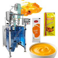 Automatische Hoge Snelheid Terug Afdichting 4 Zijafdichting Zakpasta Mango Jam Passievrucht Pulp Verpakkingsmachine