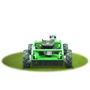 Gratis pengiriman EPA manufaktur RC traktor nol putaran Robot traktor Mini Gas Mini pemotong rumput Remote 4x4 pemotong rumput bensin pintar