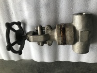 Vanne industrielle AD DOMOS en acier forgé, type bonnet soudé, en acier inoxydable haute pression, Globo Valvulas