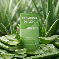 Masque facial purifiant en profondeur apaisant et hydratant à l'aloe vera, masque de boue réparateur pour soins quotidiens (Marque Privée)