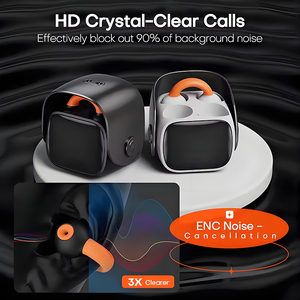 QD-6 écouteurs stéréo sans fil OWS à clipser avec réduction intelligente du bruit ENC <span class=keywords><strong>et</strong></span> qualité sonore HiFi sans perte - Product Image 2