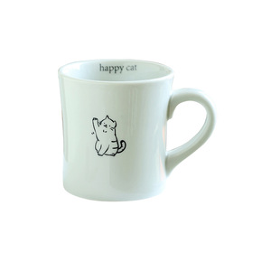 Tasses en céramique avec motif de chat mignon, 301-400 ml, impression sérigraphique, cadeau pour étudiant, rentrée scolaire - Product Image 5
