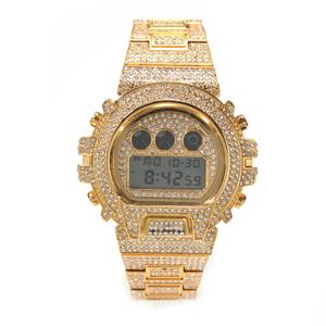 Reloj Digital Redondo de Lujo para Hombre con Correa de Acero Inoxidable, Caja de Aleación y Esfera Personalizada con Zirconia - Product Image 3