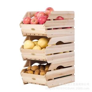 Cestas de Almacenamiento de Madera Habau, Apilables y Transpirables, para Verduras, Frutas, Patatas, Cebollas, Rectangulares, Ecológicas - Product Image 5