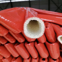 Manchon de protection en silicone tressé en fibre de verre haute température JUYUAN, résistant au feu, pour conditions extrêmes, avec service de découpe