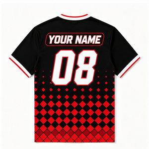 Camiseta personalizada para equipo de boxeo, ropa para aficionados a las carreras, con detalles a rayas, tela de malla, uniforme de equipo de carreras de manga corta - Product Image 4