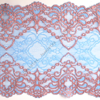 Nouveau tissu en dentelle jacquard en polyester et nylon multicolore en spandex, léger et de haute qualité pour vêtements féminins, mariages et mode.