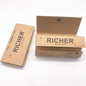 Papiers à rouler Richer King Size Slim Premium avec filtres, gomme arabique naturelle, emballage en carton écologique - Product Image 3