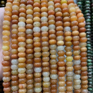 Hạt đá tự nhiên 5x8mm, nhiều màu, ngọc chalcedony, hình tròn, dạng hạt rời, dùng làm đồ trang sức, tự làm vòng tay, phụ kiện - Product Image 4