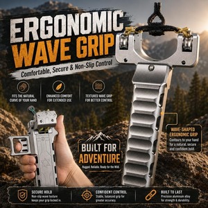 Slingshot semi-automatique haute précision avec double chargeur, cadre en alliage d'aluminium CNC pour la pratique de tir sur cible en extérieur GS272 V5 - Product Image 4