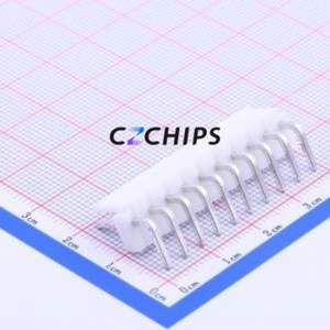 B10PS-VH(LF)(SN) Wire-to-<b>Board</b> <b>Pin</b> Header Bent Lead Through Hole,P=3.96mm Connector 1x10P 3.96mm Right Angle Insert VH - Product Image 2