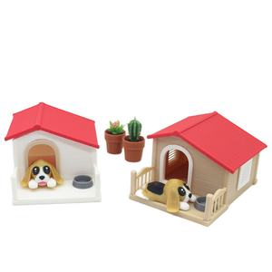 1:12 Puppenhaus-Zubehör Mini-Hundefutternapf Miniatur-Hundehütte Haustierbedarf Wohnungseinrichtung Miniaturmodell - Product Image 4